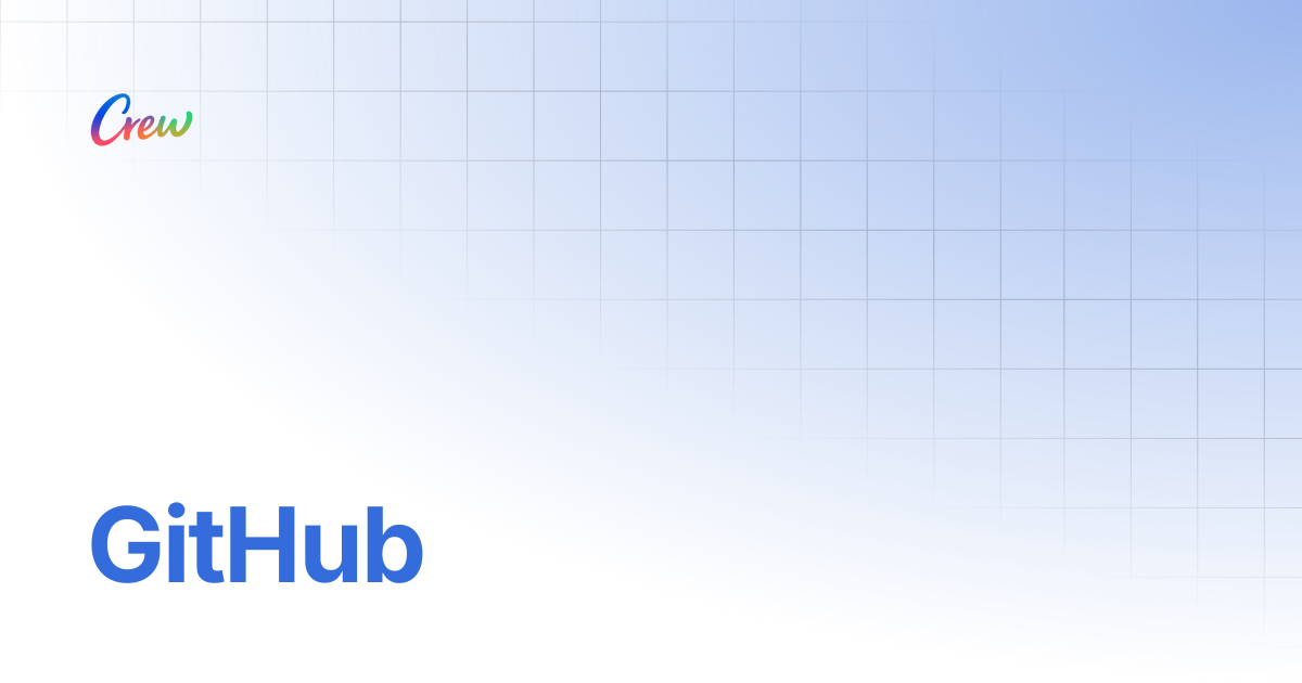 GitHub | Crew Docs